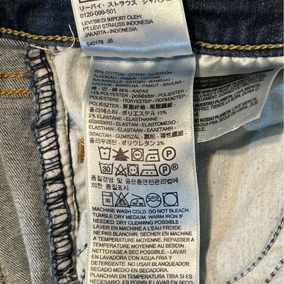 Levis Levi’s 710 Super Skinny Jeans Dark Wash Size 27 - Picture 13 of 14